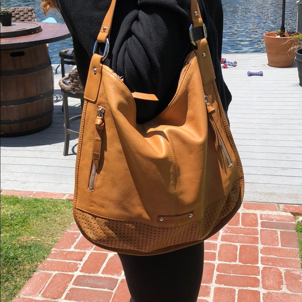 B Makowsky Brown Hobo Bag